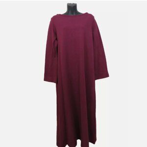 Pacific Cotton Bryn Walker Size Small Long Sleeve Shift Dress Lagenlook NEW